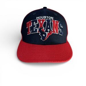 Houston Texans NFL Embroidered 2002 New Era 59FIFTY Cap Sz 7 1/4 Red Navy Blue